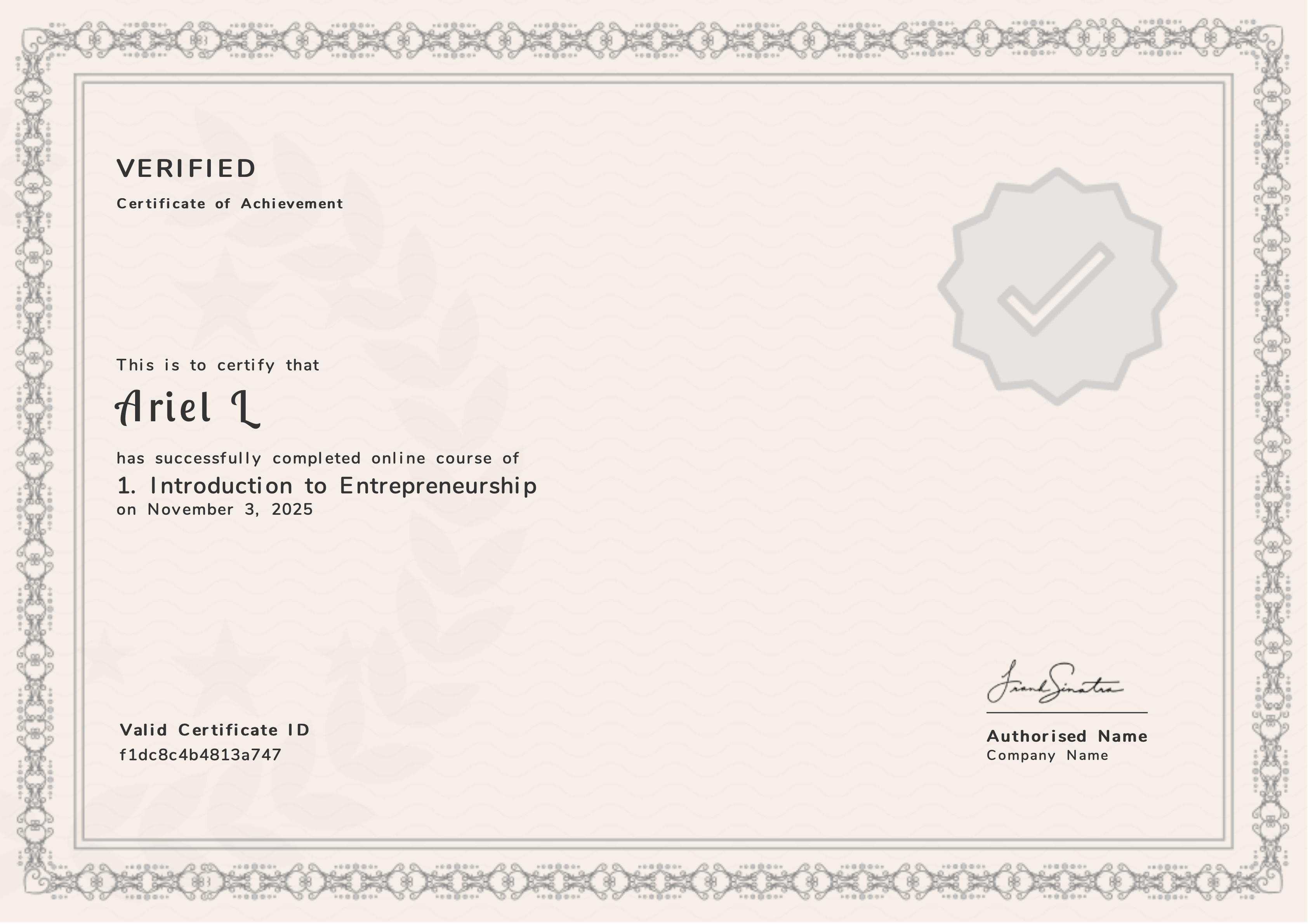 1. Introduction to Entrepreneurship